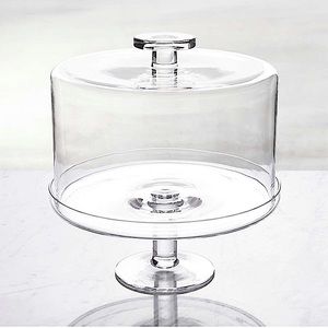 New! Crate&Barrel Cake Stand with Dome